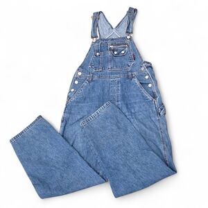 Squeeze Vintage 90s Women's Blue Denim Carpenter Overalls Size Small